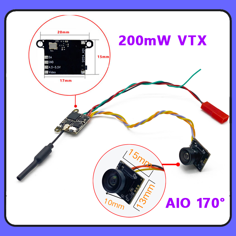 SLONWAKE 5.8G 1200TVL FPV Came - Fpv Drone Vtx ulasan dan harga